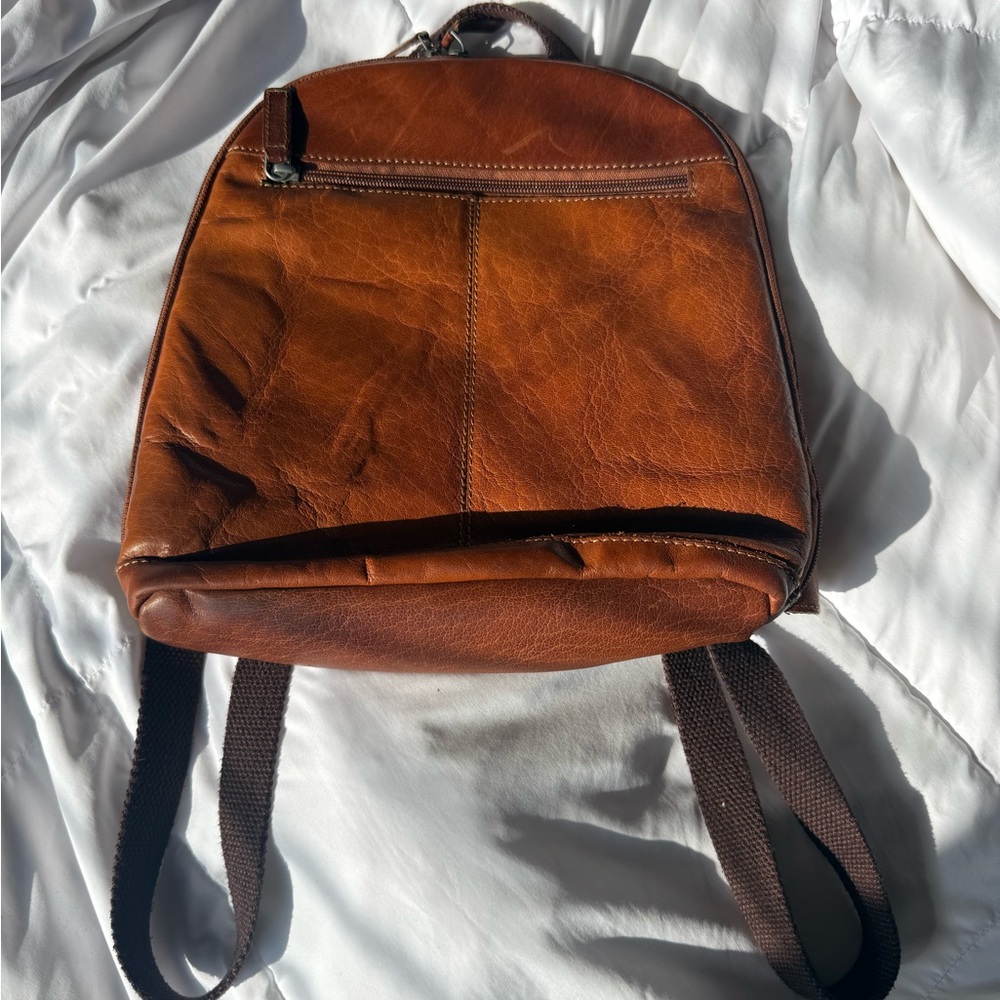 Jack Georges Tan Leather Bag / Purse